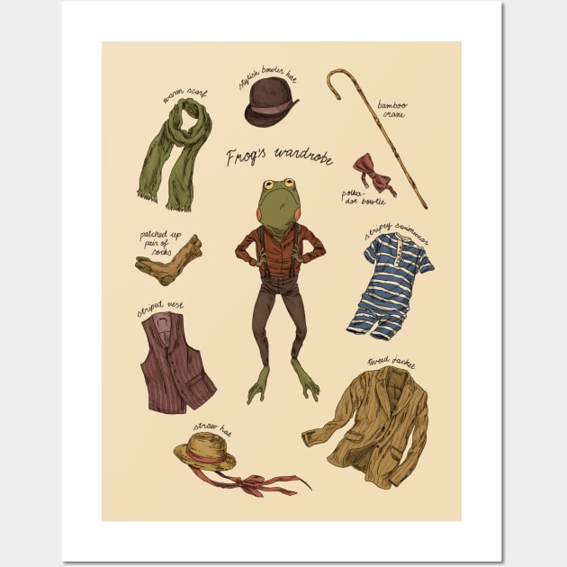 Frog's Wardrobe Wall Art by sammalpeitto